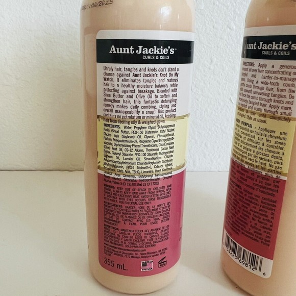 Aunt Jackie's Knot On My Watch Instant Detangling Therapy for Curls Coils Waves - Picture 6 of 6